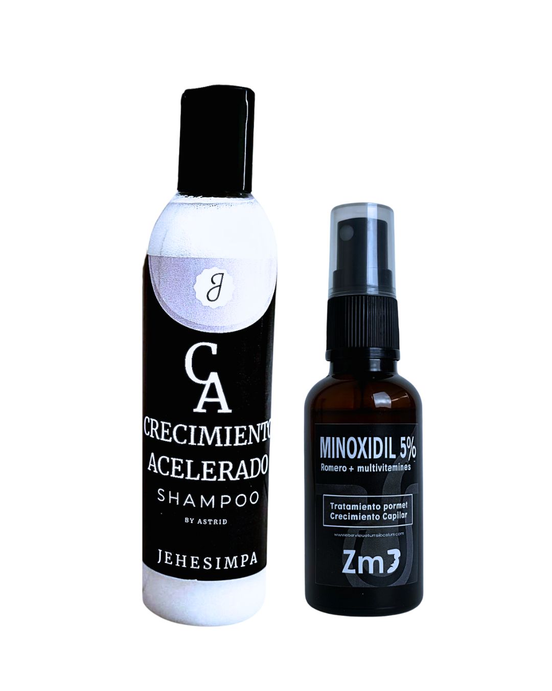 1 shampoo crecimiento 1 minoxidil spray